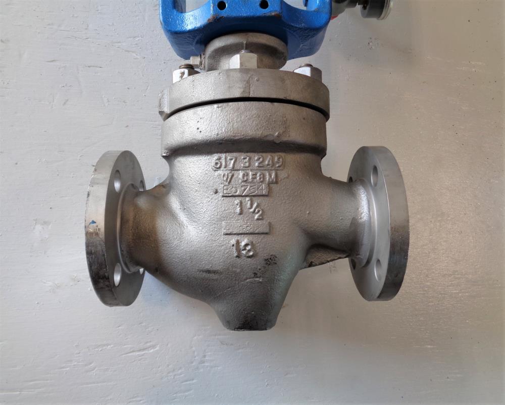 Hammel Dahl 1-1/2" 150# CF8M Control Valve 500HGE32ECAGZ w/ Actuator